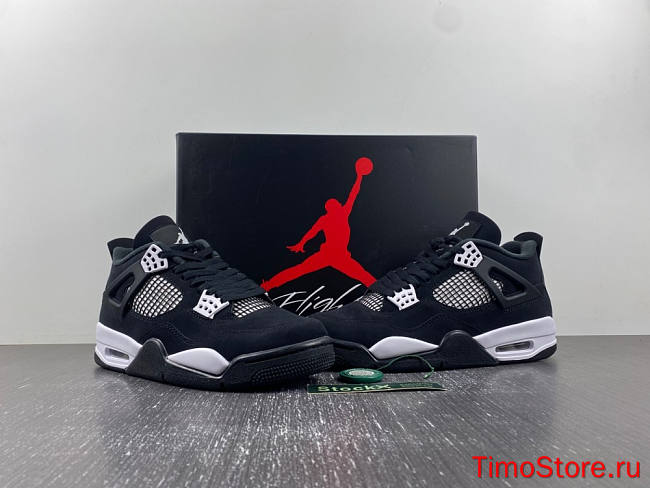 Air Jordan 4 “White Thunder” Black/White FQ8138-001 - 1