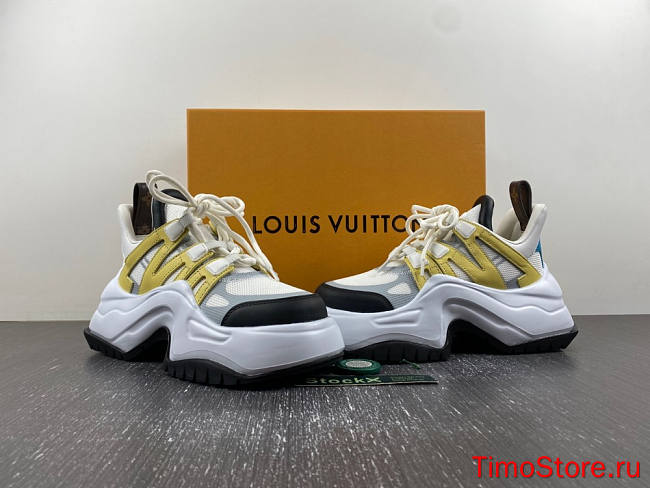 1ouis Vu1tton Archlight Sneakers  white yellow  - 1