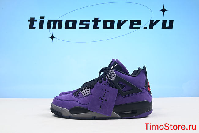 Air Jordan 4 Retro Travis Scott Purple (Friends and Family)  - 1