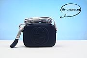 Gvcc1Women's Shoulder Leather Black Bags 22cm - 1
