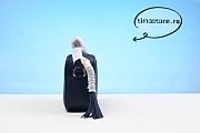 Gvcc1Women's Shoulder Leather Black Bags 22cm - 6
