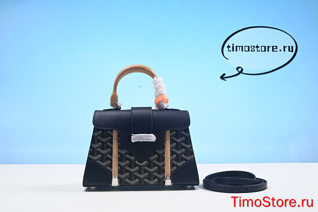 Goyard Saigon Mini Handbag Grey 21cm - 1