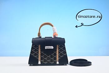 Goyard Saigon Mini Handbag Grey 21cm