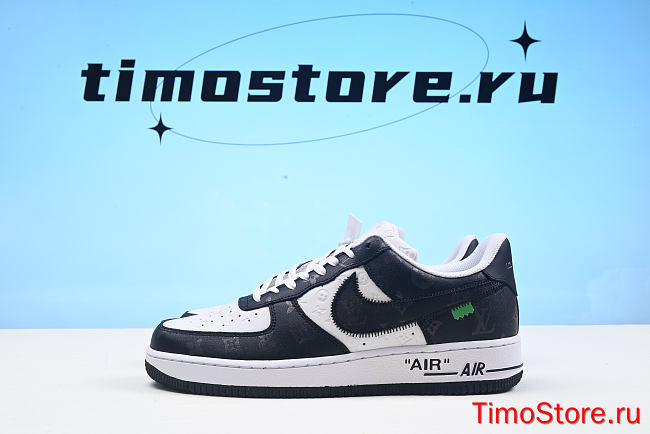 1ouis Vu1tton x Nike Air force 1 low black  BSYF037B - 1