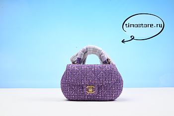 chane1 HANDBAGS 21cm purple
