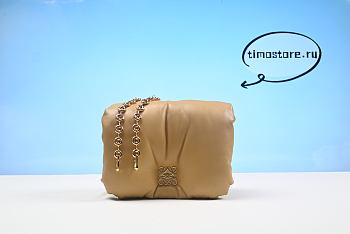 Loewe Goya Anagram Puffer Chain Shoulder Bag 23cm