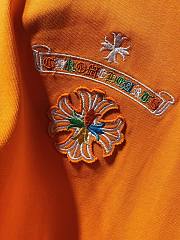 Chrome heart shirt orange  - 4