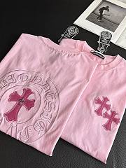 Chrome hearts shirt pink  - 5