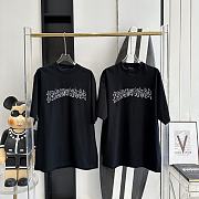 Ba1enc1aga  Flame Letter Printed Short Sleeves 2 - 1