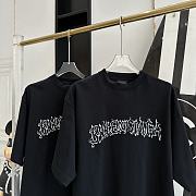 Ba1enc1aga  Flame Letter Printed Short Sleeves 2 - 3