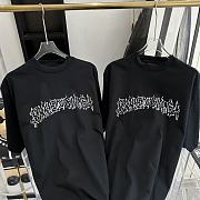 Ba1enc1aga  Flame Letter Printed Short Sleeves 2 - 4