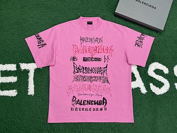 Ba1enc1aga METAL oversized T-shirt 3
