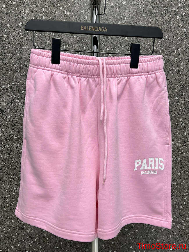 Ba1enc1aga Paris Printed Shorts 2 - 1
