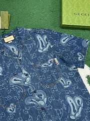 Gvcc1 liquid heart-shaped denim shirt 1 - 4