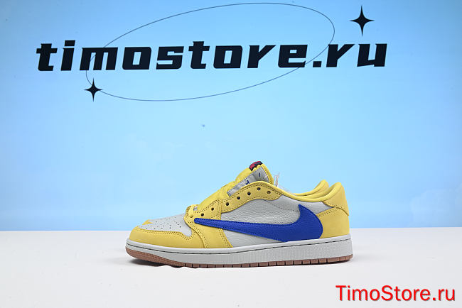 Travis Scott Air Jordan 1 Low OG “Canary”  DZ4137-700 - 1
