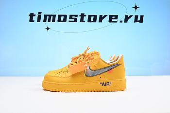 Nike Air Force 1 Low OFF-WHITE University Gold Metallic Silver DD1876-700