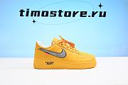 Nike Air Force 1 Low OFF-WHITE University Gold Metallic Silver DD1876-700 - 2