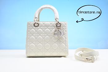 D1or lady Bag White 24cm