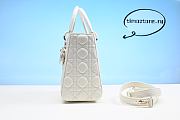 D1or lady Bag White 24cm - 2