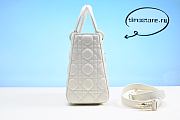 D1or lady Bag White 24cm - 3