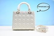 D1or lady Bag White 24cm - 6
