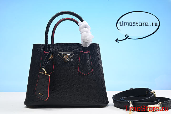 Proda Black/fiery Red Prada Double 25cm - 1