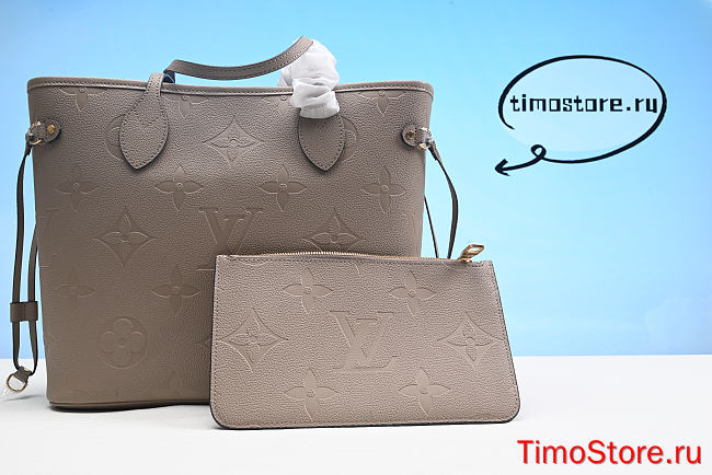 1ouis Vu1tton Neverfull Empreinte MM Turtledove 32cm  - 1
