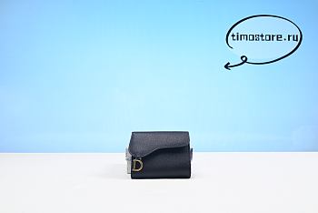 D1or  Saddle Lotus Wallet 11cm 