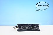 D1or CD Signature Hobo Mini Bag Blue 23cm - 4