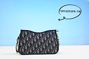 D1or CD Signature Hobo Mini Bag Blue 23cm - 6