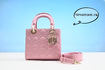 D1OR - Mini Lady Dior Bag Melocoton Pink 20cm