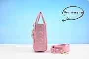 D1OR - Mini Lady Dior Bag Melocoton Pink 20cm - 4