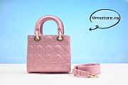 D1OR - Mini Lady Dior Bag Melocoton Pink 20cm - 5