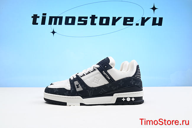 1ouis Vu1tton Traniner White Black  White 1A9JGB  - 1