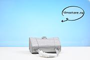 Ba1enciaga Hourglass Handbag XS Rhinestone Grey 23cm - 4