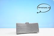 Ba1enciaga Hourglass Handbag XS Rhinestone Grey 23cm - 3