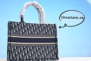D1or Lady Oblique Canvas Book Tote 36.5CM - 2