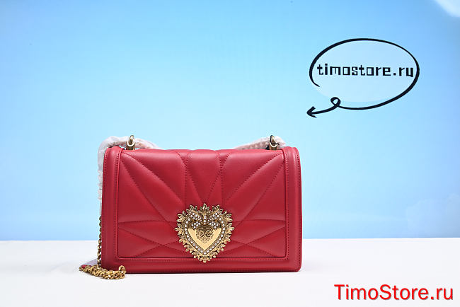 DG WOMEN BAG 26CM RED  - 1