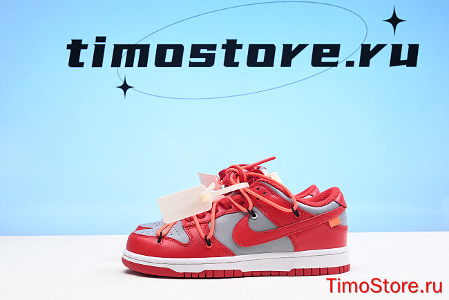Nike Dunk Low Off-White University Red CT0856-600 - 1