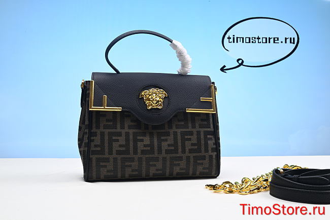 VERSACE  X FEND1 Grained Calfskin Fendace La Medusa - 1