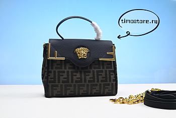 VERSACE  X FEND1 Grained Calfskin Fendace La Medusa