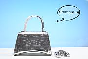 Ba1enc1age Hourglass Crocodile Embossed Bag 19cm  - 2