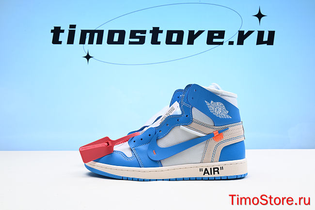 Nike Air Jordan 1 Retro High Off-White University Blue AQ0818-148 - 1