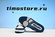 1ouis Vu1tton Traniner Monogram Denim White Blue 1A9JGZ - 3