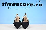 Christian D1or Women's Black Flats  - 4