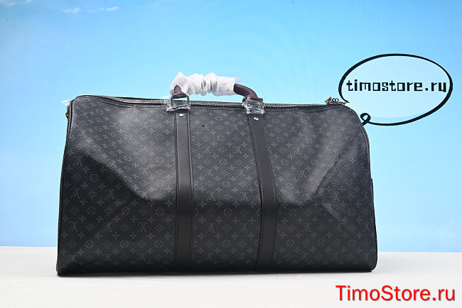 1ouis Vu1tton Keepall Bandouliere Monogram Eclipse 50cm - 1