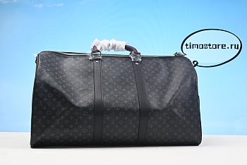 1ouis Vu1tton Keepall Bandouliere Monogram Eclipse 50cm