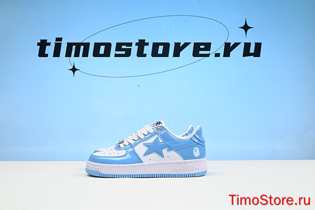 A Bathing Ape Bape Sta Low Blue 001FWH701001_SAX_A - 1