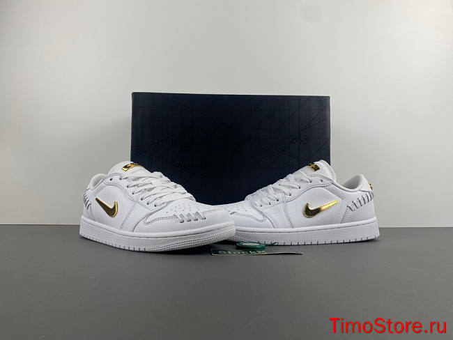 Jordan 1 Low Method of Make Sail Metallic Gold (Women's)  - 1
