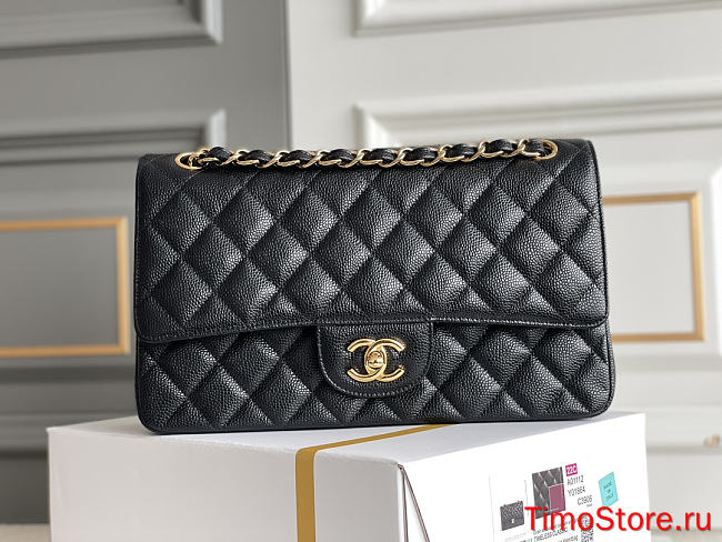 Chene1 | Classic Flap Bag Lambskin Golden A01112 25.5cm - 1